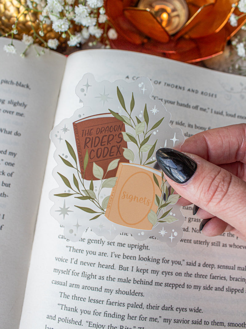 Fourth Wing | Basgaith Books Waterproof Sticker
