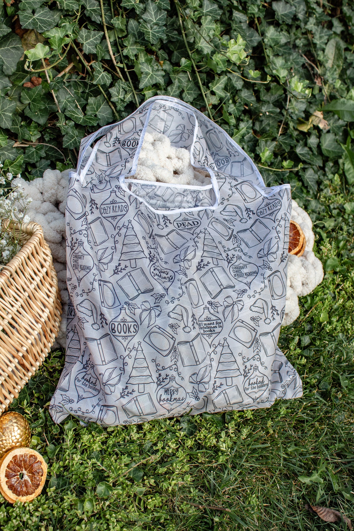 Seasons Readings Christmas Reusable Tote Bag