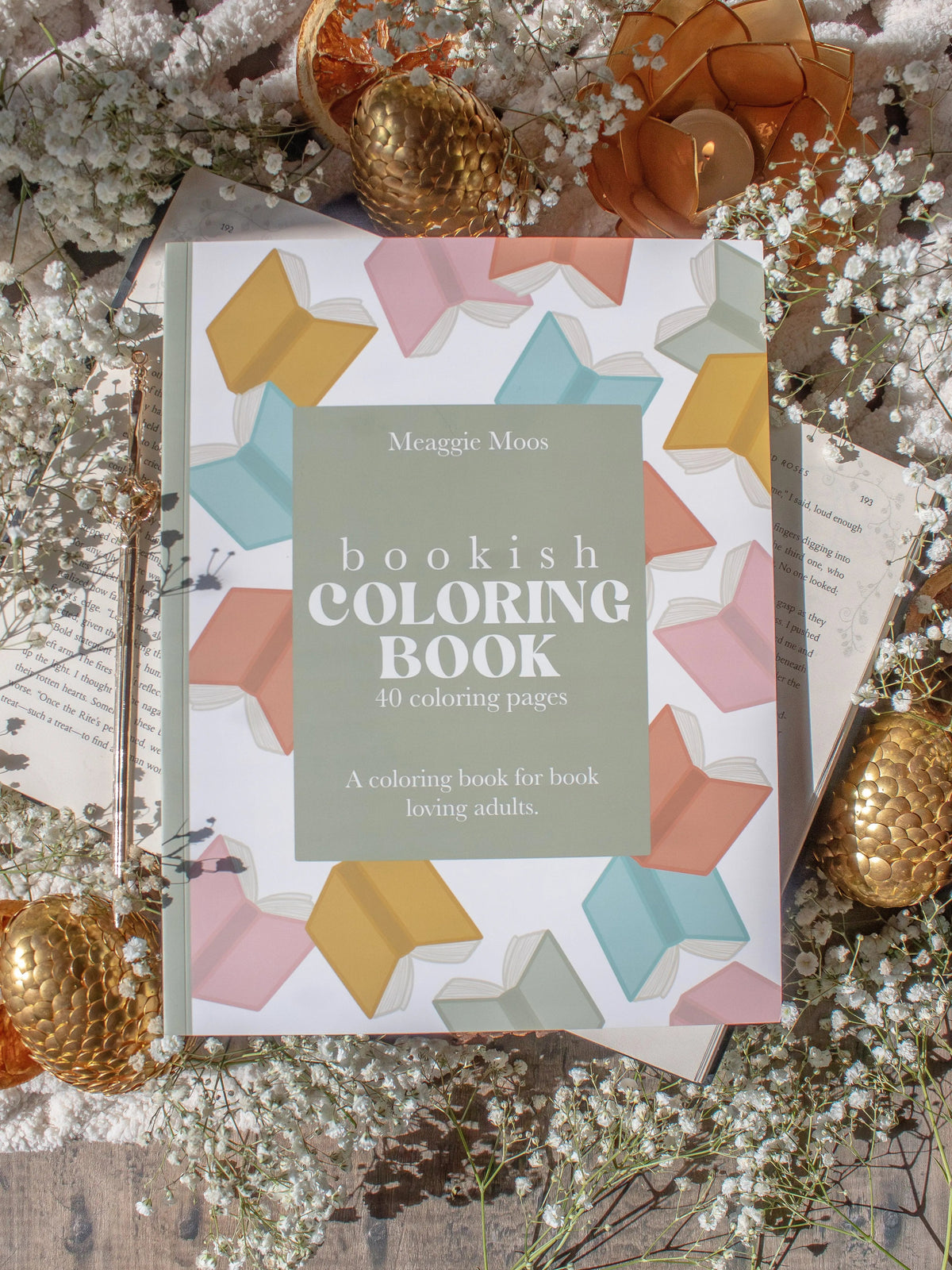 Bookish Coloring Book for Adults