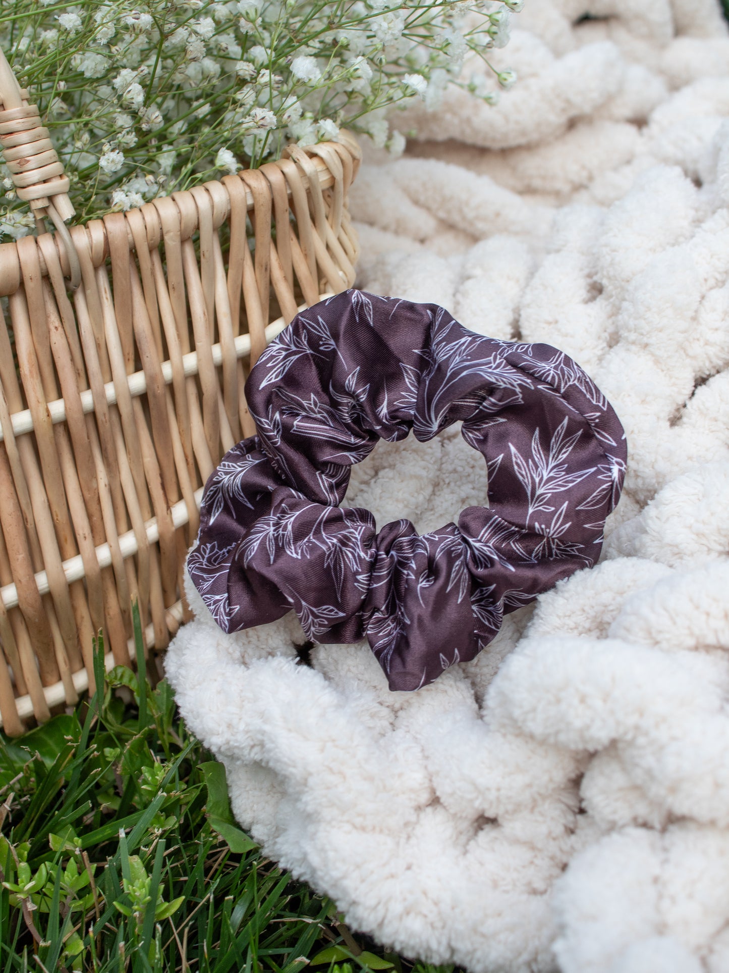 Satin Scrunchie | Maroon Books