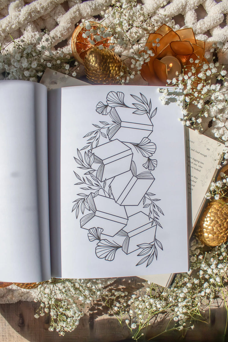 Bookish Coloring Book for Adults