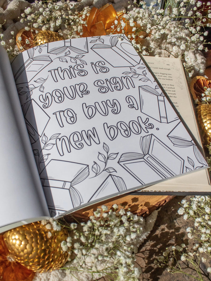 Bookish Coloring Book for Adults