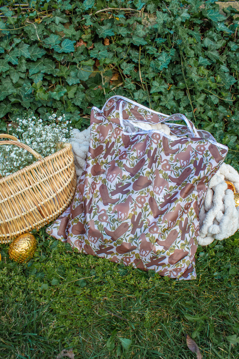 Cowboy Romance Reusable Tote Bag