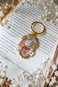 When The Moon Hatched Dragons Metal Keychain