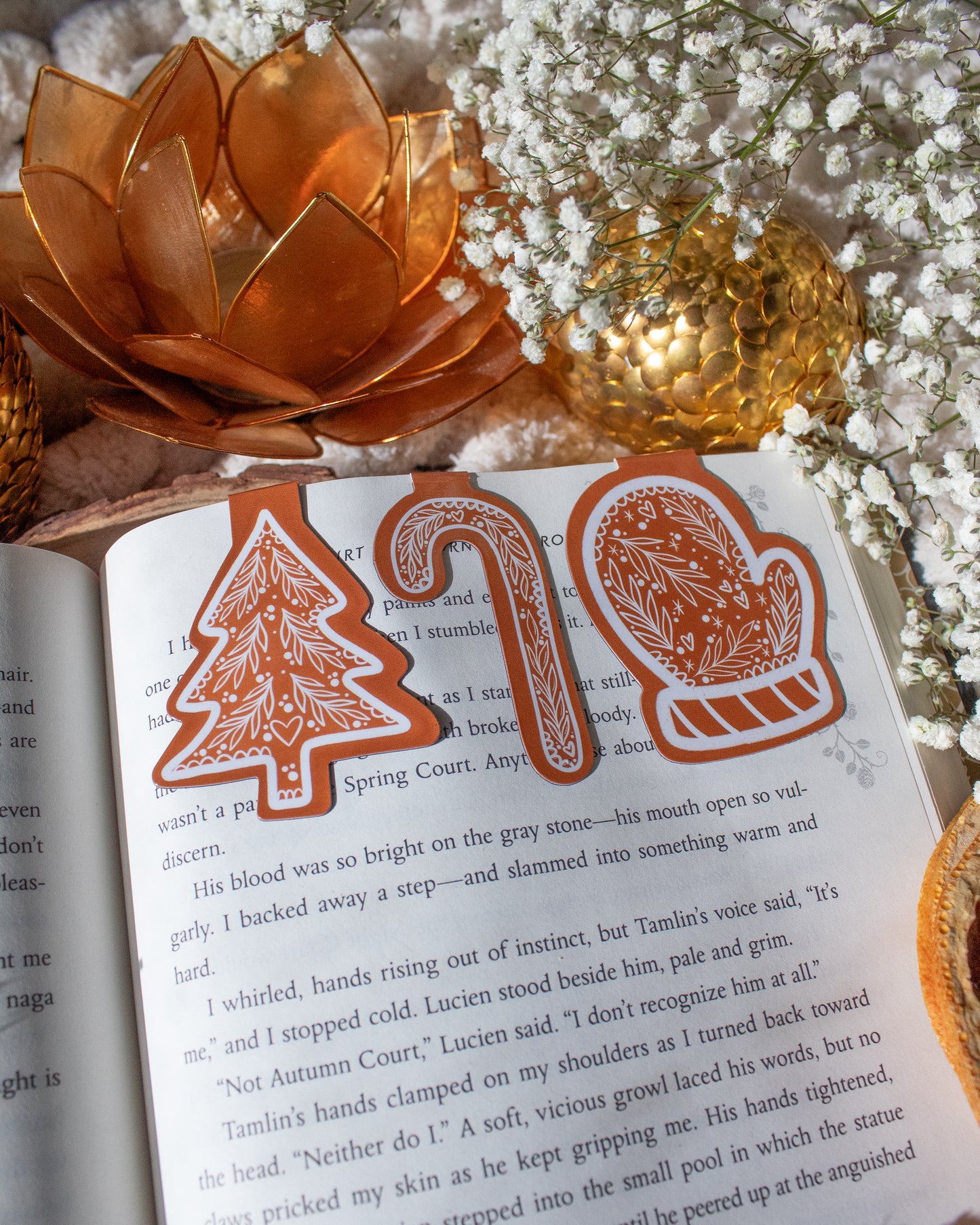 Christmas Cookies | Magnetic Bookmarks | Set of 3