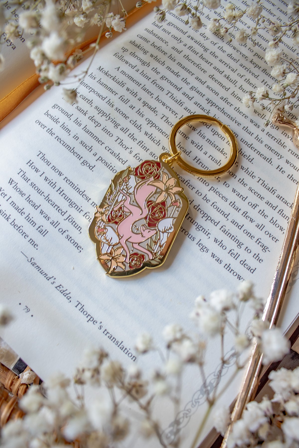 Once Upon A Broken Heart Little Fox Metal Keychain