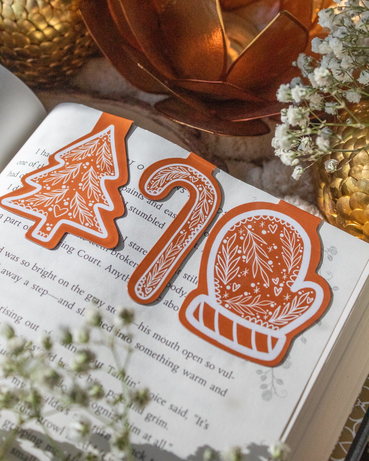 Christmas Cookies | Magnetic Bookmarks | Set of 3