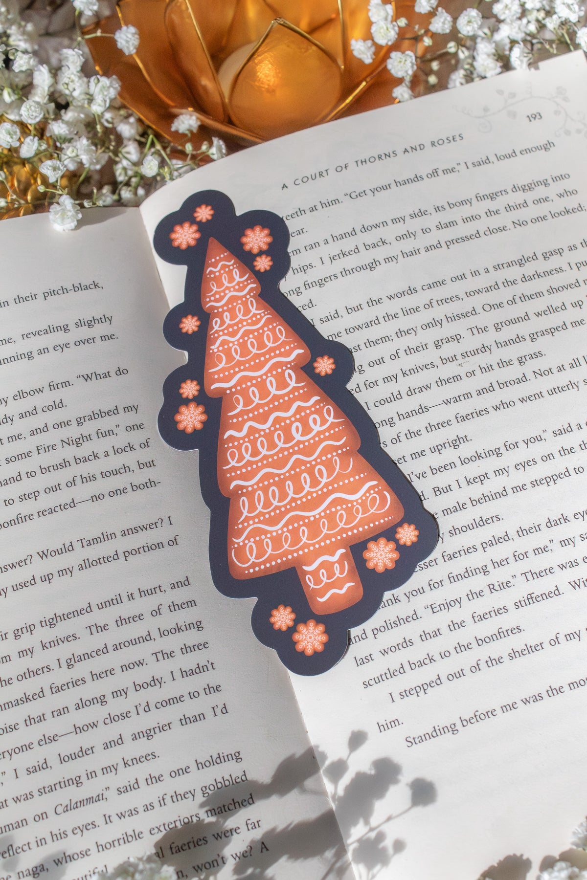 Gingerbread Tree Die-Cut Bookmark