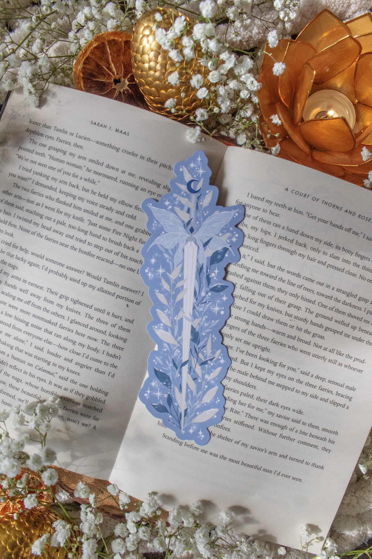 Winter Faerie Dagger Die-Cut Bookmark
