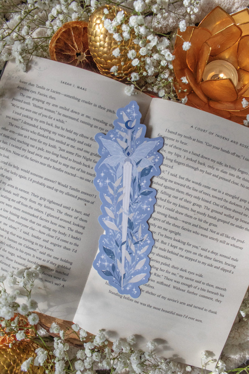 Winter Faerie Dagger Die-Cut Bookmark