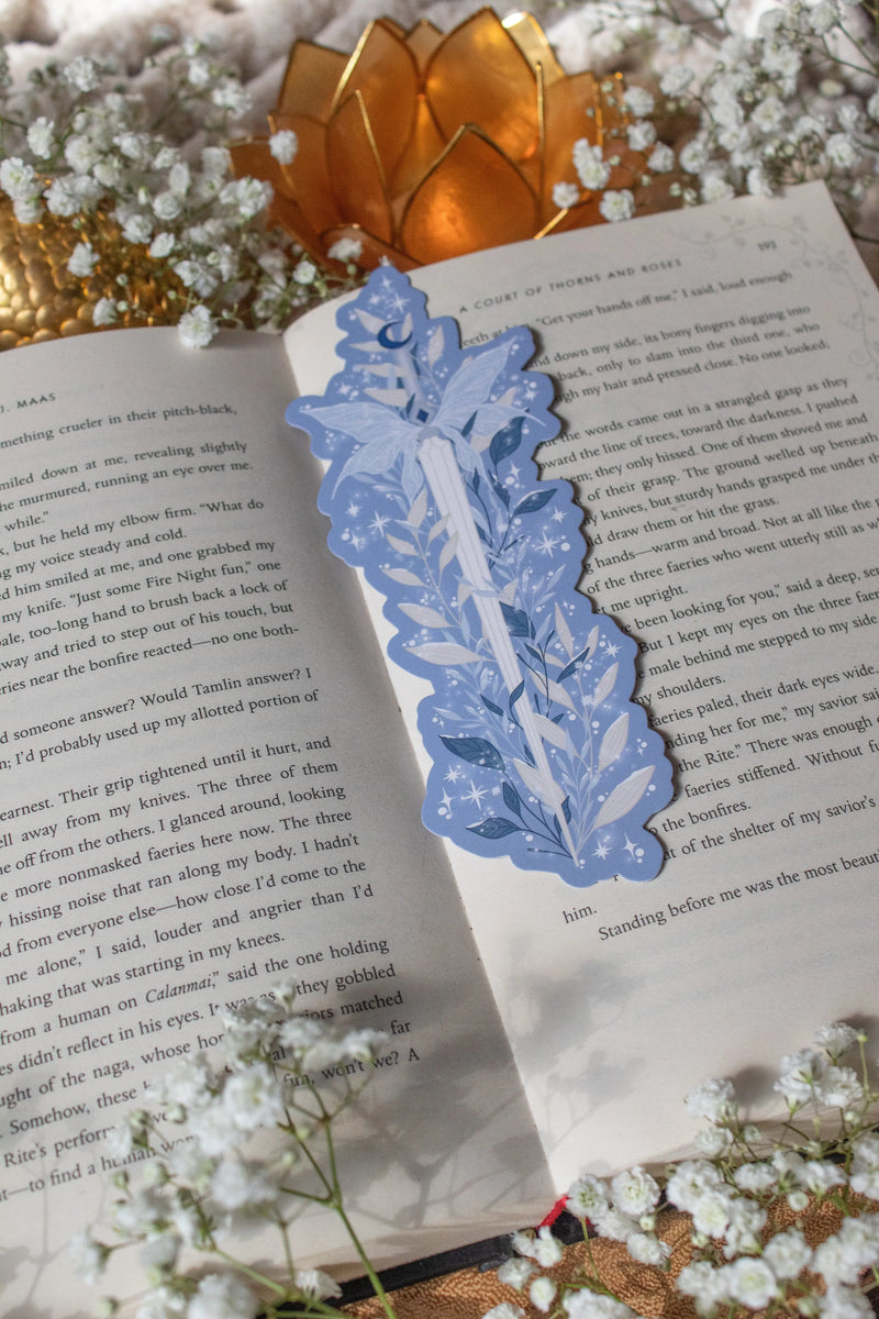 Winter Faerie Dagger Die-Cut Bookmark