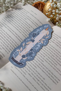 Frosted Winter Candle Die-Cut Bookmark