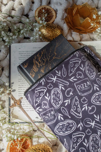 Water-Resistant Extra Large Book Sleeve | Pizza Party
