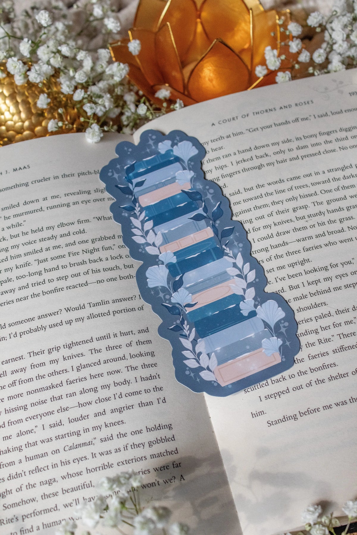 Winter Wonderland Bookstack Die-Cut Bookmark