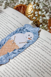 Snowman Cone Die-Cut Bookmark