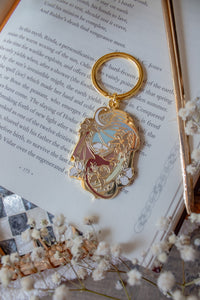 When The Moon Hatched Dragons Metal Keychain