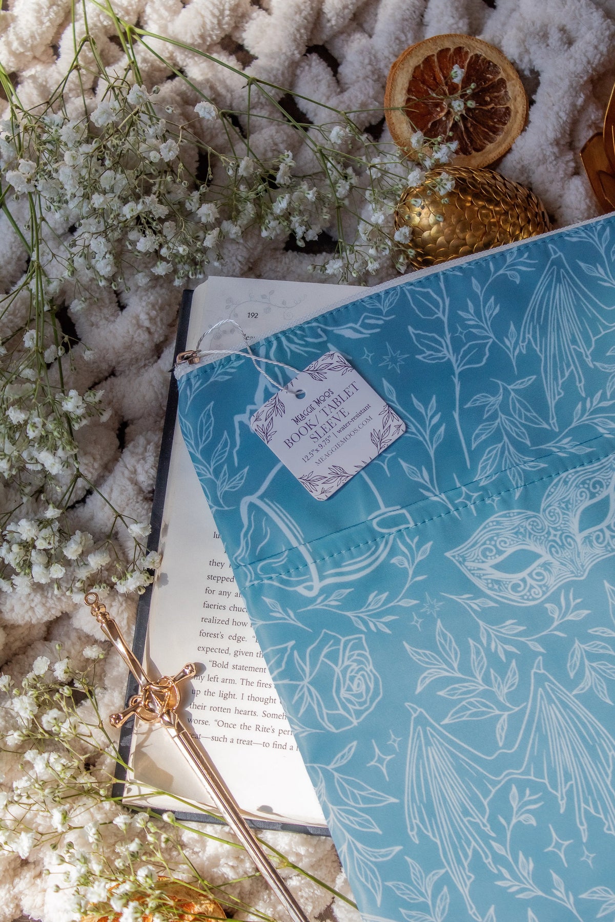 Water-Resistant Extra Large Book Sleeve | ACOTAR Starlight