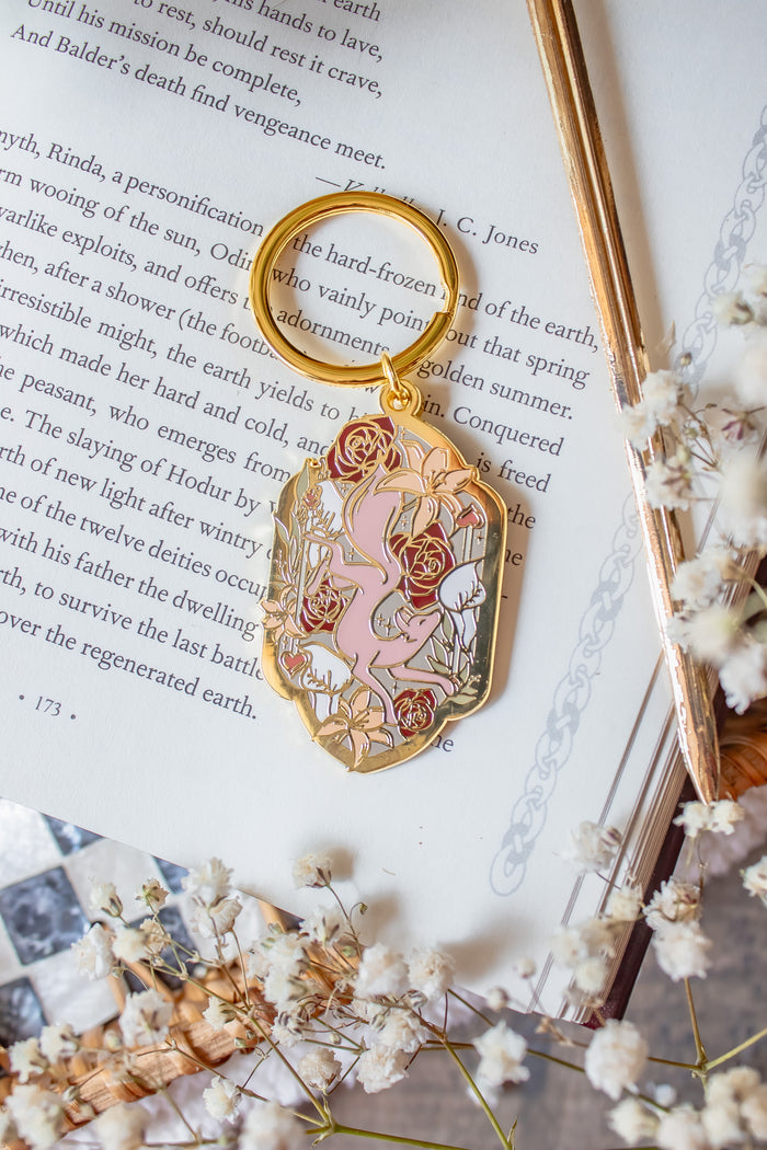 Once Upon A Broken Heart Little Fox Metal Keychain