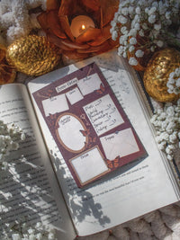 Book Review Post-it® Notepad | Dark Academia