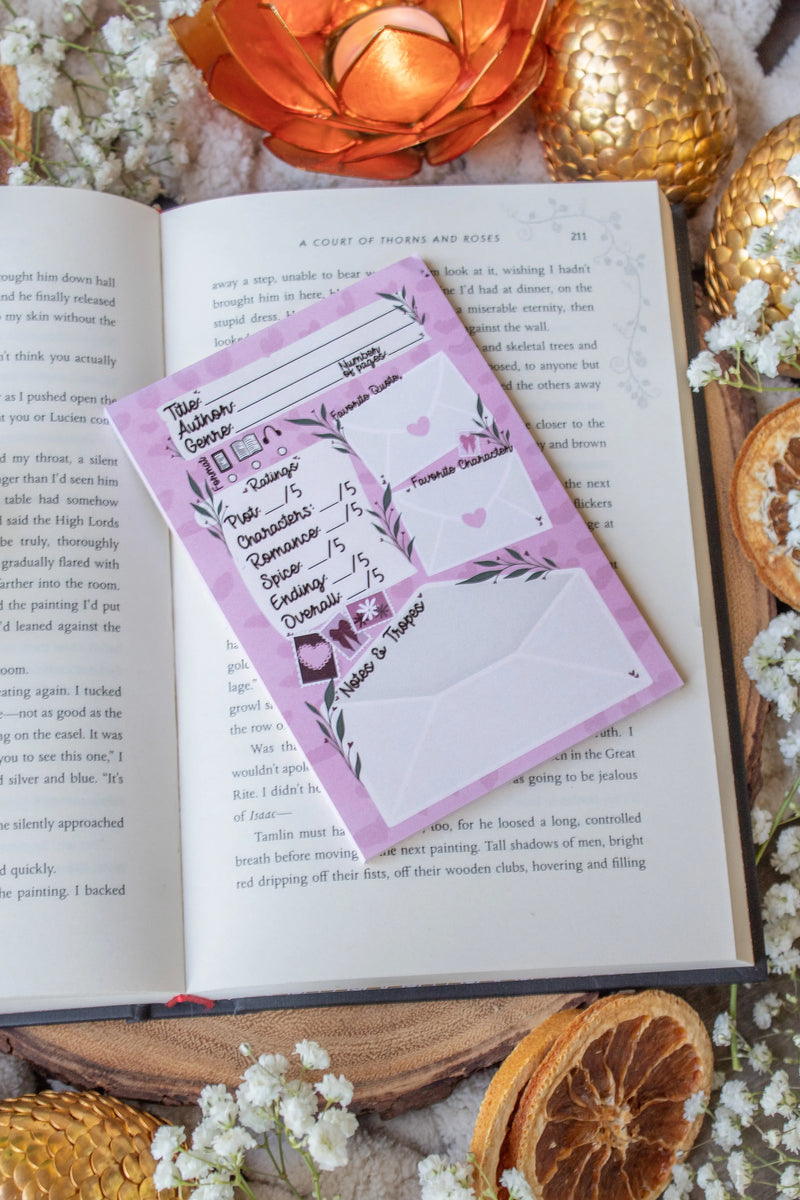 Book Review Post-it® Notepad | Love Letters