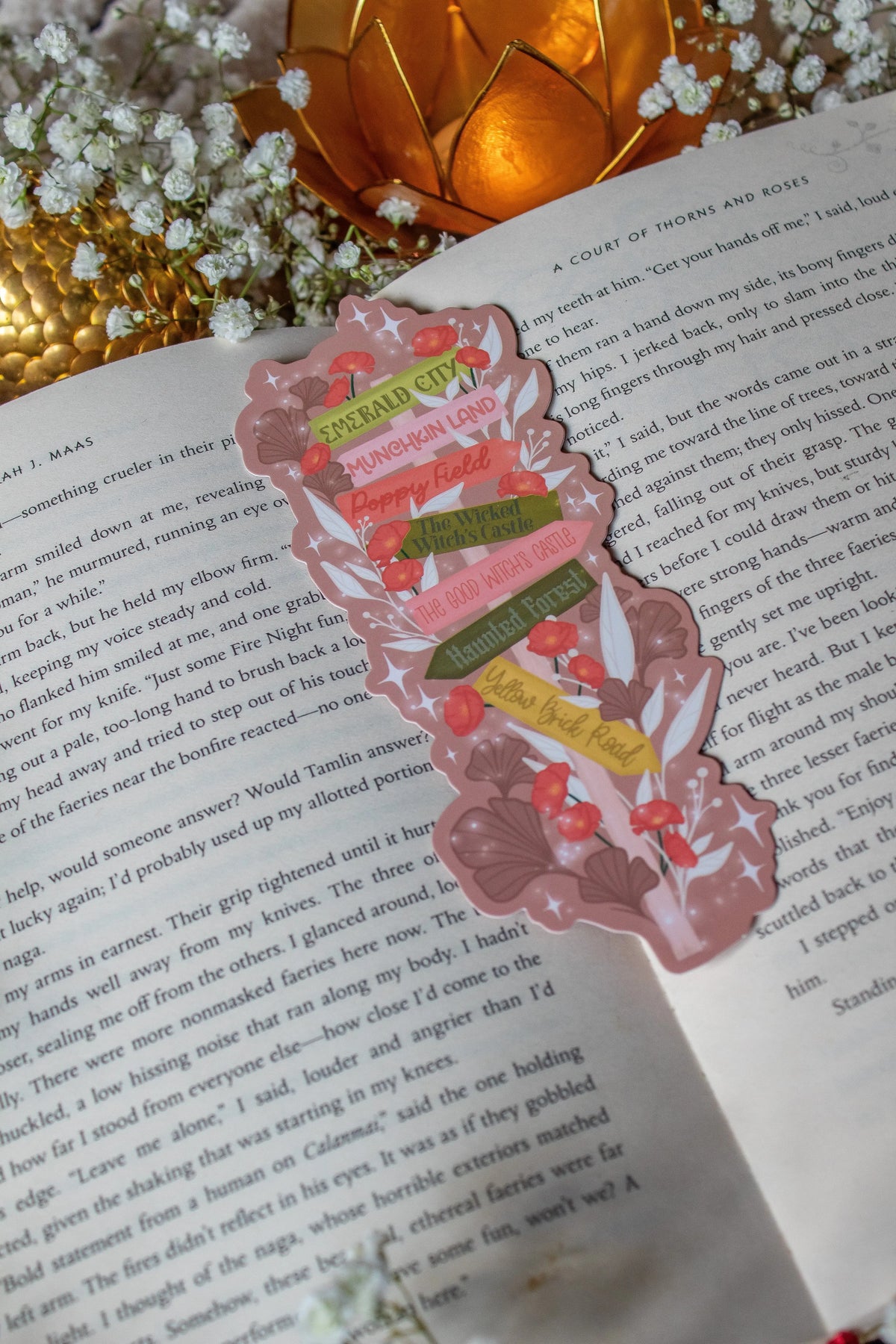 Wizard of Oz Bookmark | Oz Location Sign Die-Cut Bookmark
