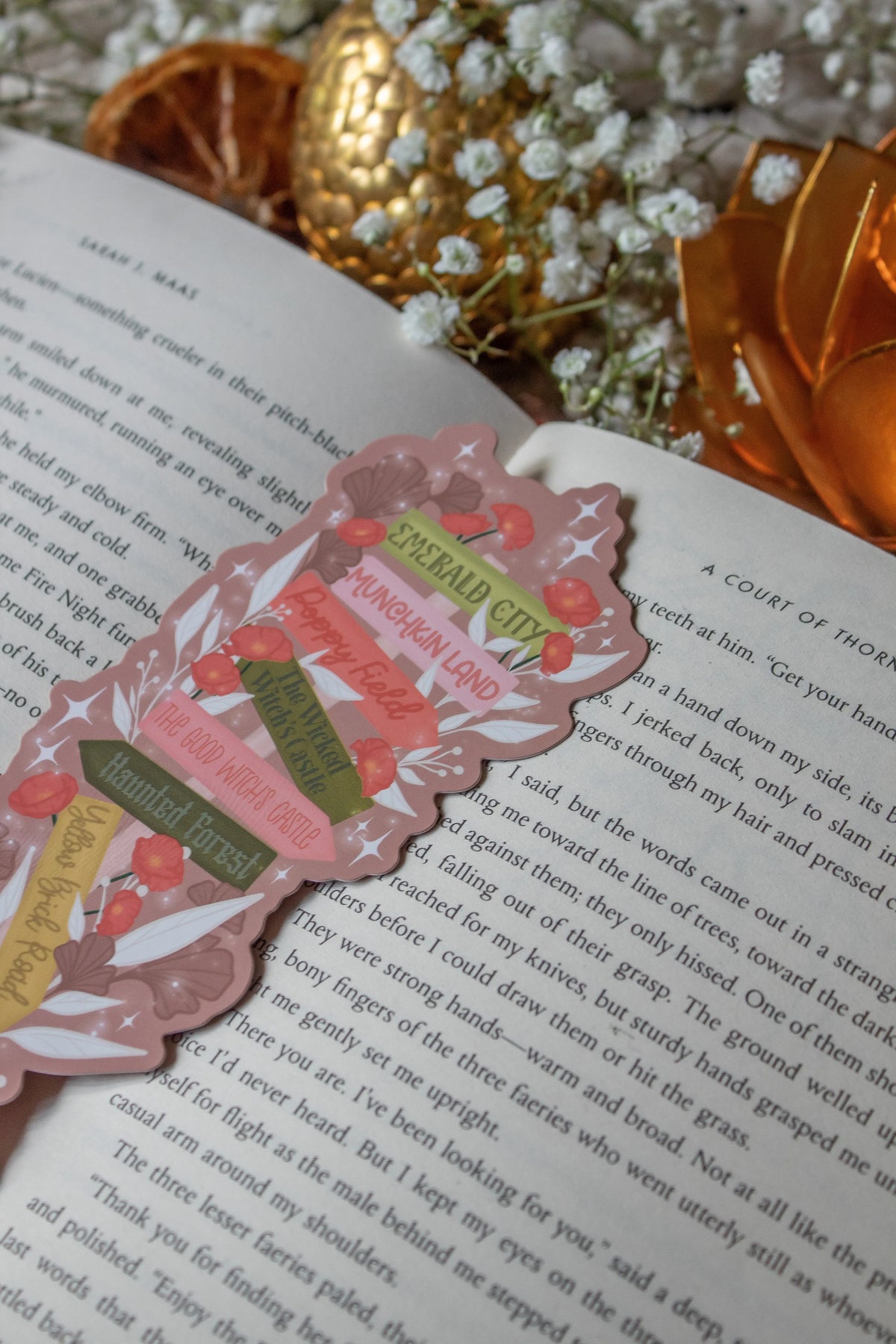 Wizard of Oz Bookmark | Oz Location Sign Die-Cut Bookmark