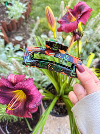 Bookish Hair Claw Clip | Burgundy Books