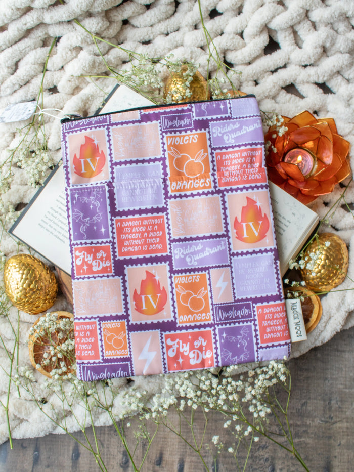 Water-Resistant Extra Large Book Sleeve | Fourth Wing Stamps