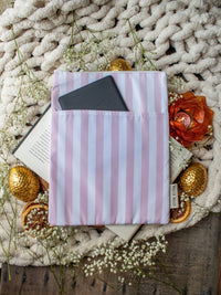 Pink Cabana Stripes Book Sleeve