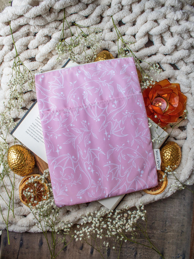 Pink Dragons Book Sleeve