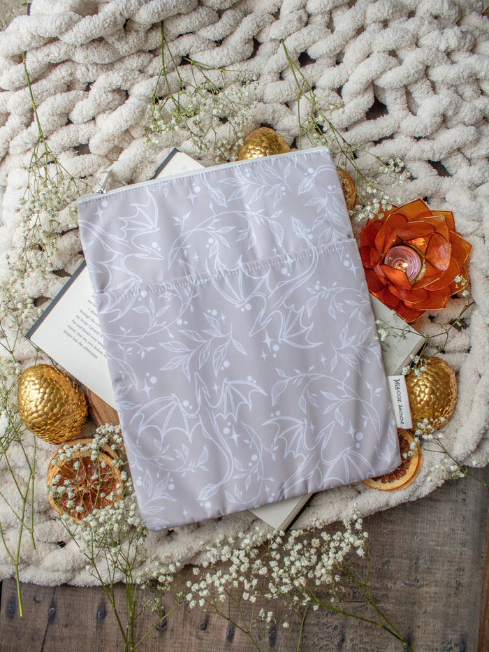 Tan Dragons Book Sleeve