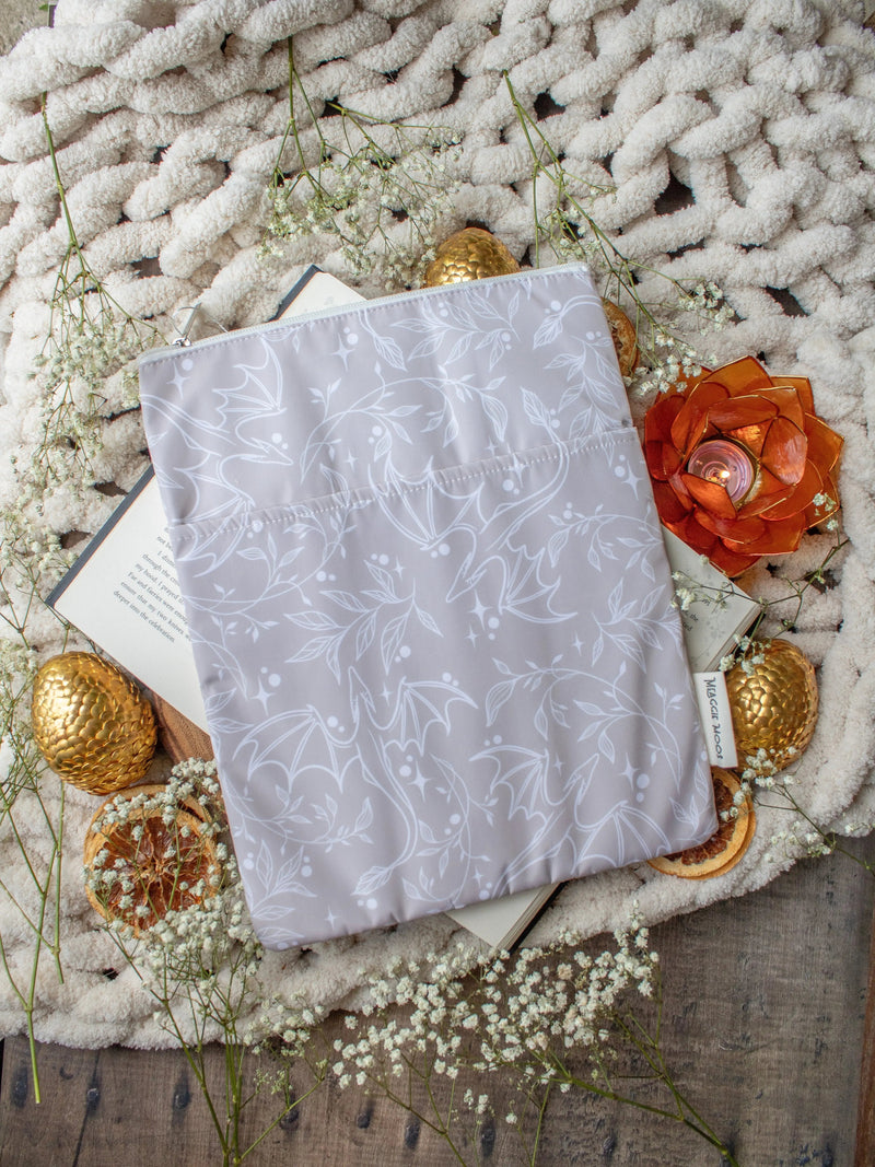 Tan Dragons Book Sleeve