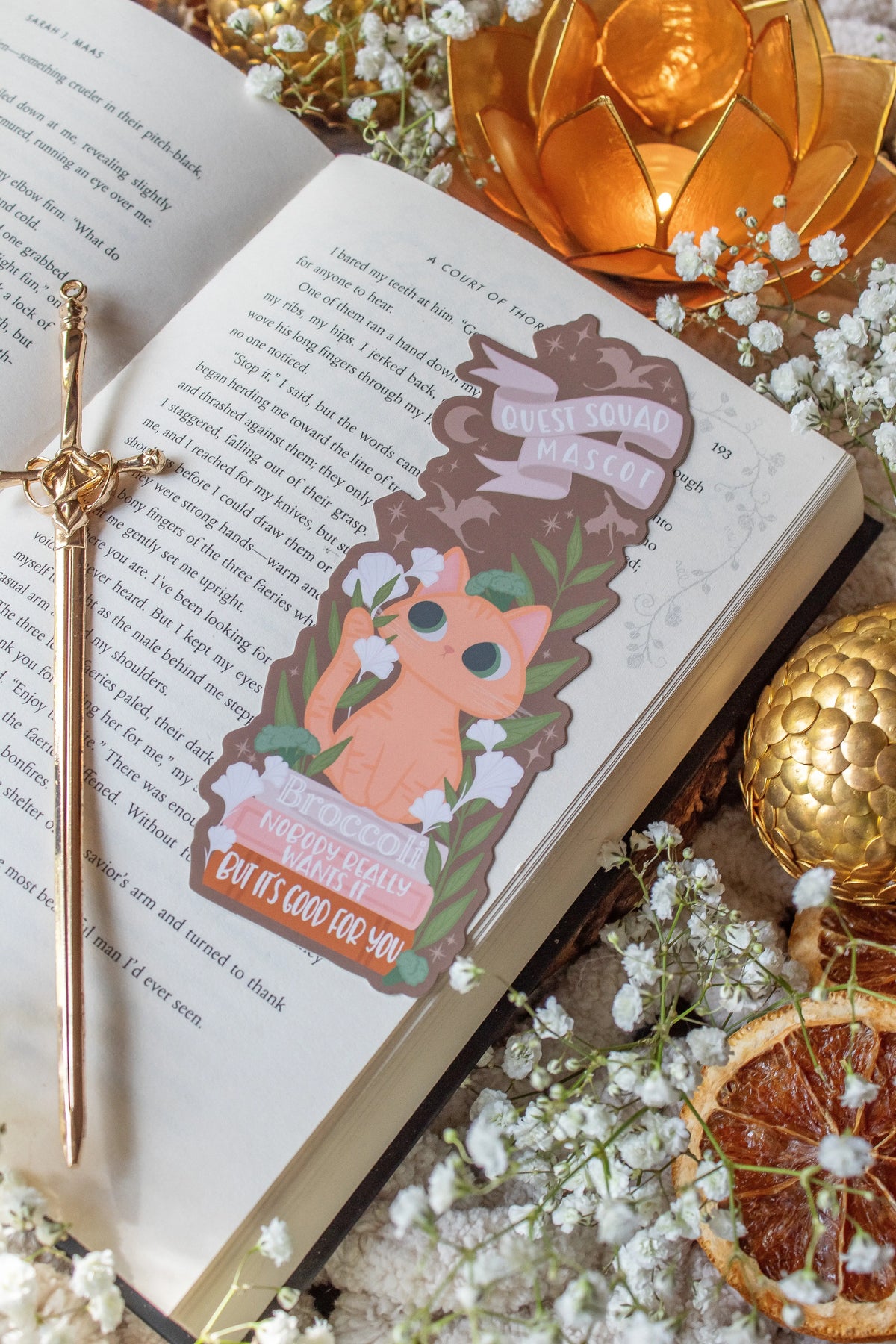 Fourth Wing Bookmark | Quest Squad Mascot