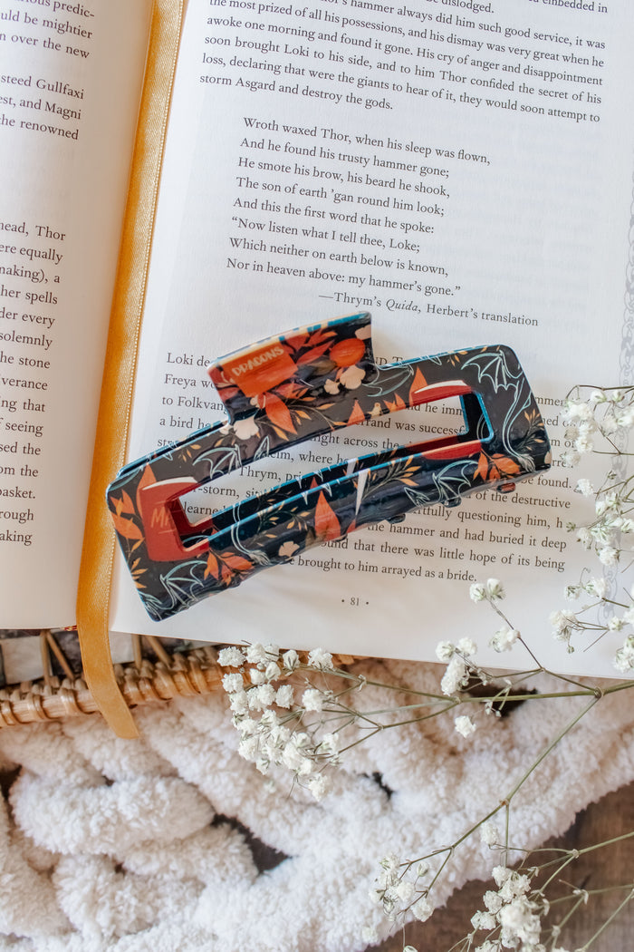 Bookish Hair Claw Clip | Dragons Grove