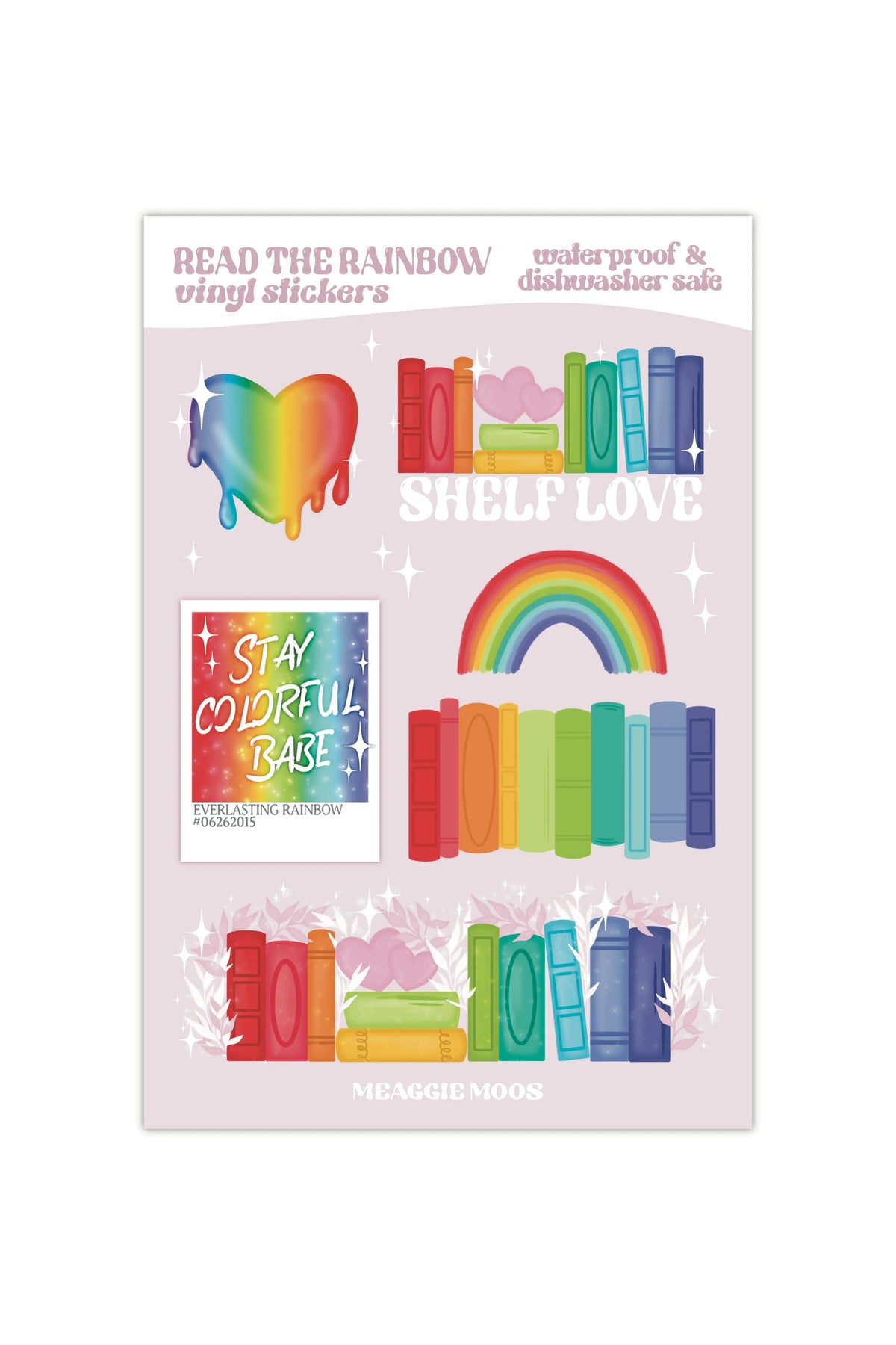 Read The Rainbow Sticker Sheet