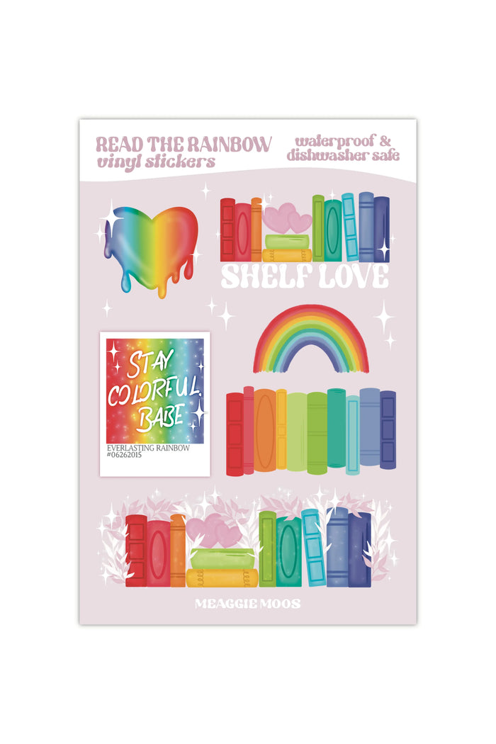 Read The Rainbow Sticker Sheet