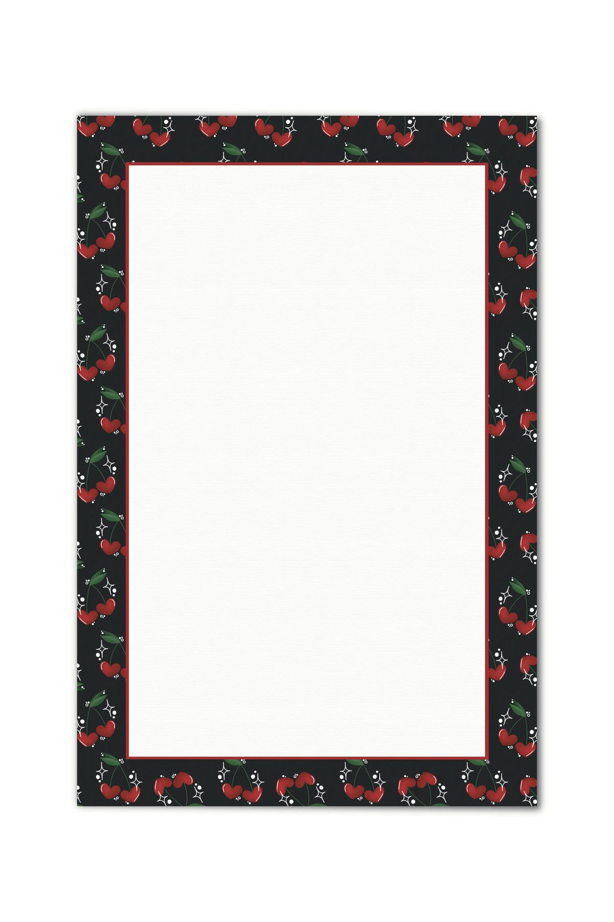 4"x6" Notepad | Cherry Hearts