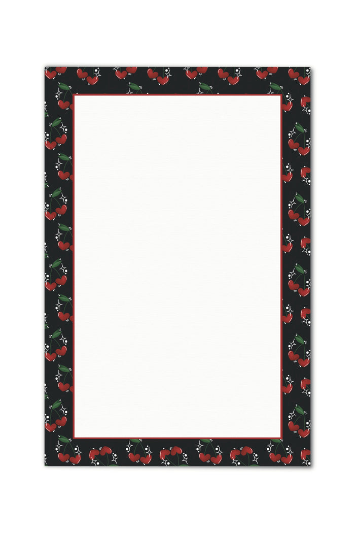 4"x6" Notepad | Cherry Hearts