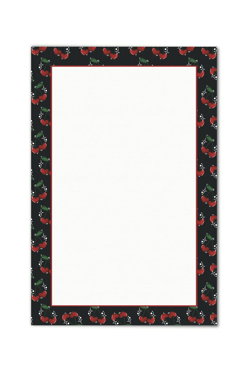 4"x6" Notepad | Cherry Hearts