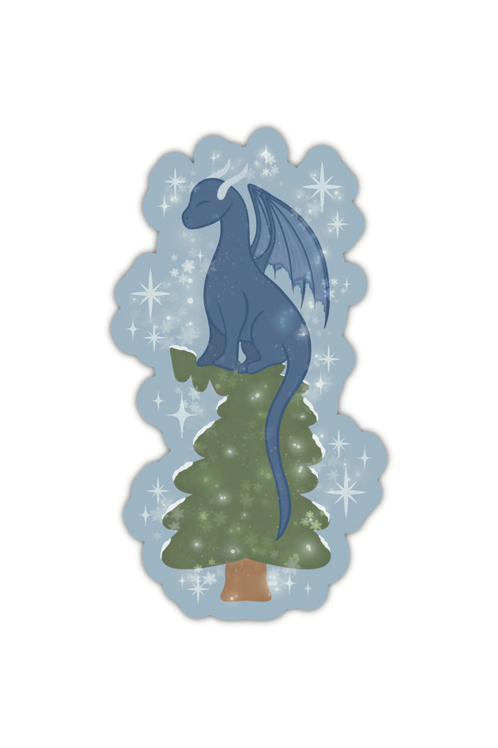 Winter Ice Dragon Vinyl Sticker