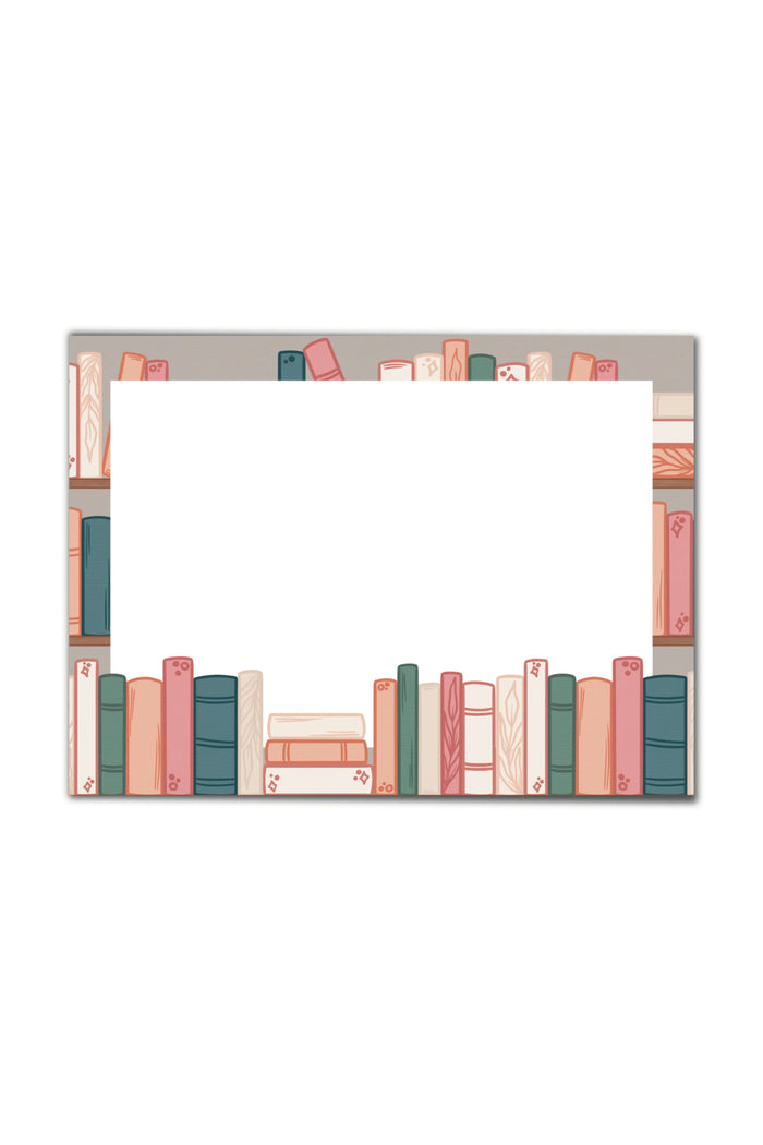 3"x4" Sticky Notes | Cozy Pastel Bookshelf