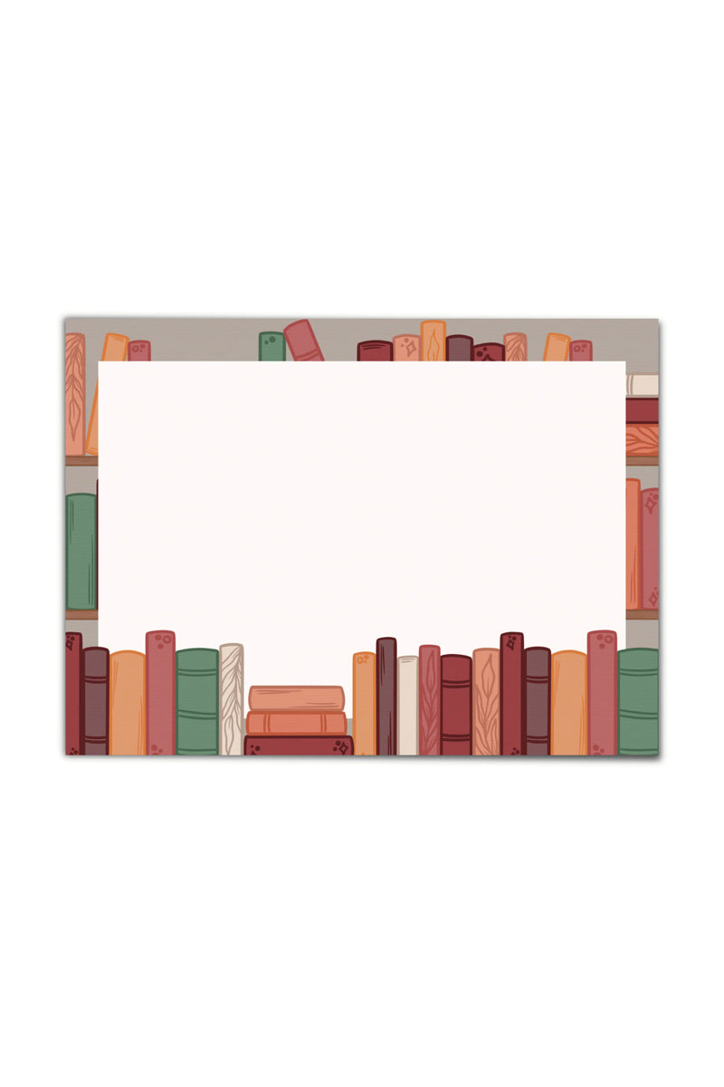 3"x4" Sticky Notes | Cozy Autumn Bookshelf