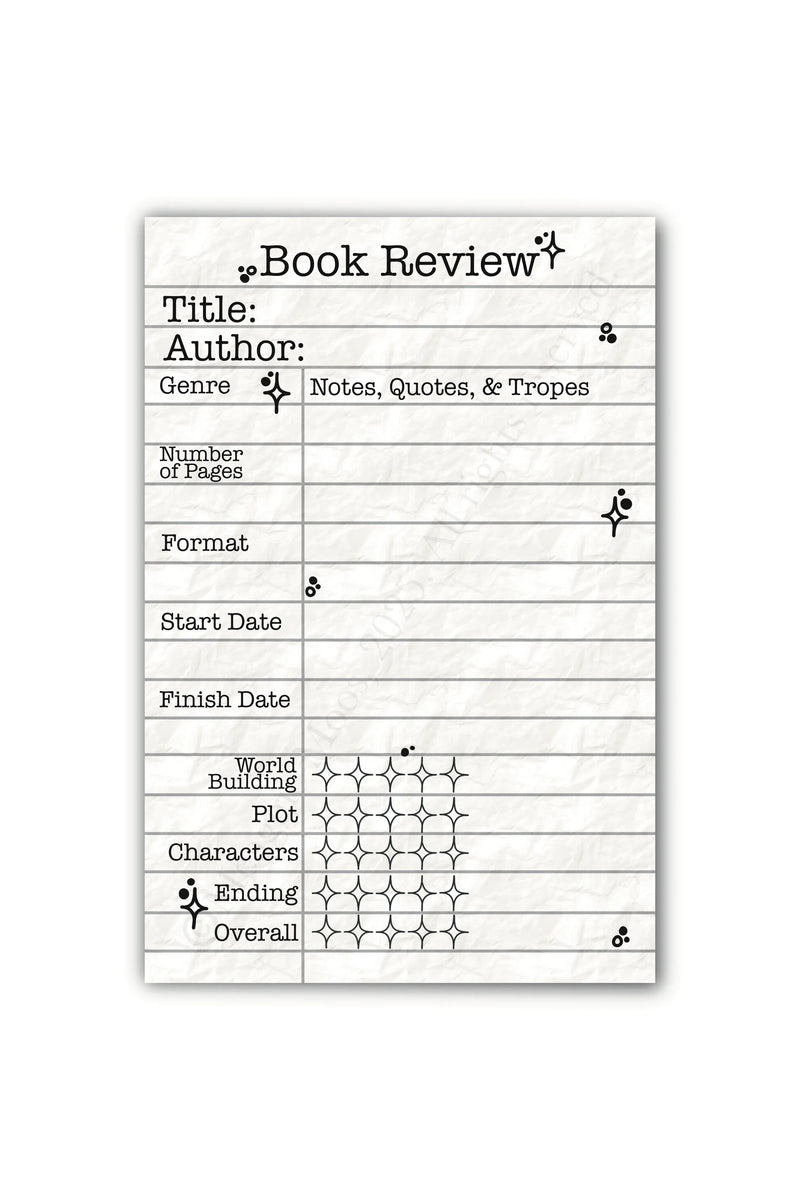 Book Review Post-it® Notepad | Type Writer