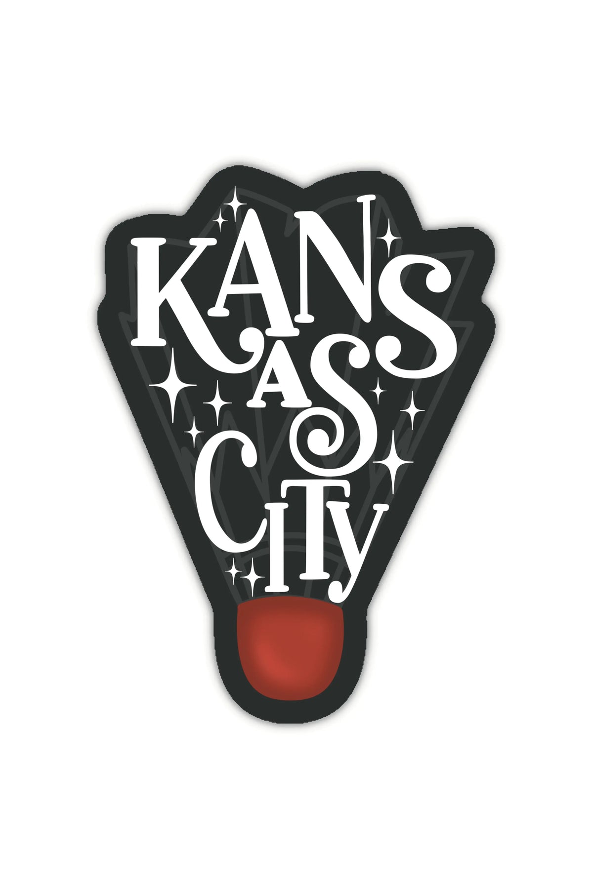 Kansas City Shuttlecock Vinyl Sticker