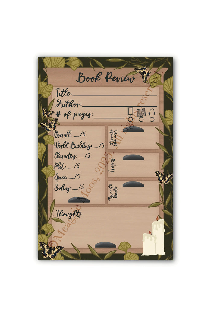 Book Review Post-it® Notepad | Apothecary