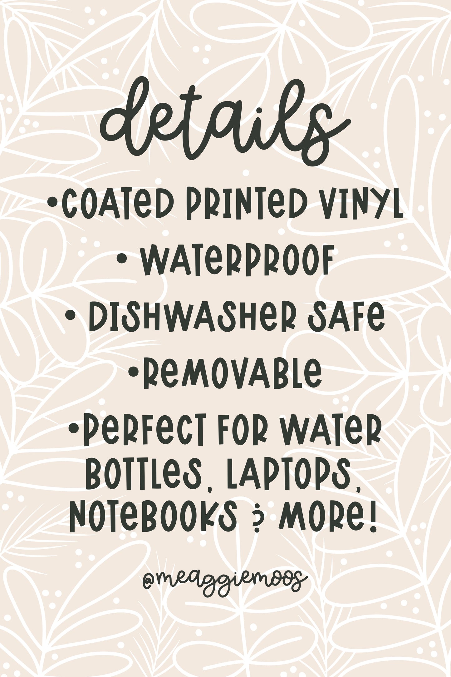 Open Foliage Book Waterproof Sticker | 3"x2.4"