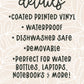 Fantasy Sword With Dragons Waterproof Vinyl Sticker | Clear  | 3x1.7