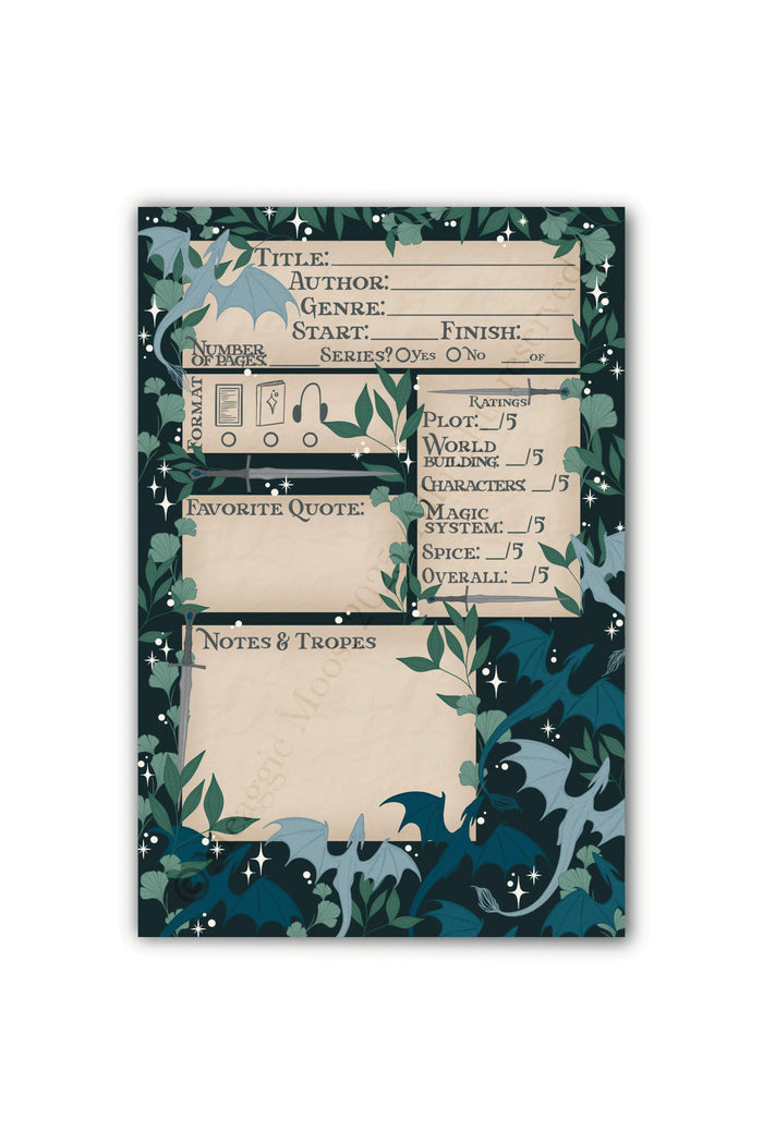 Book Review Post-it® Notepad | Fantasy Reader