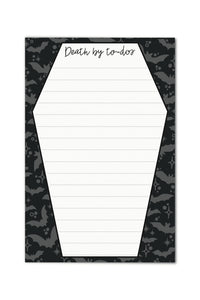 4"x6" Notepad | Death By To-Do's Coffin