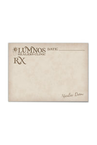 3"x4" Sticky Notes | Spark of the Everflame Lumnos Healers Clinic RX Pad